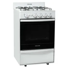Cocina Volcan 55cm multigas enlozada blanca 87643vm