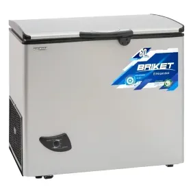 Freezer Briket horizontal 224lts dual eficA plata fr2520