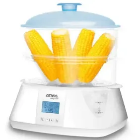 Vaporiera Atma digital 900w 3 bandejas ctemporizador va8121p