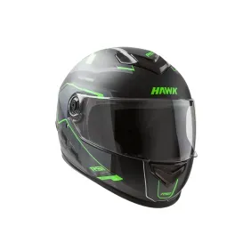 Casco Integral Hawk Rs1 F Alpha negro verde
