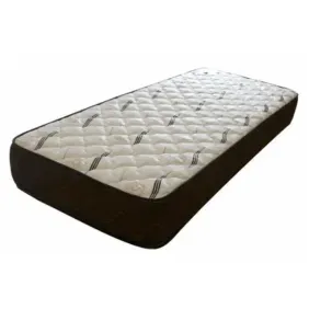 Colchon 1 plaza Maxiking esmeralda beige de resorte 80kg sabana 80x190x24