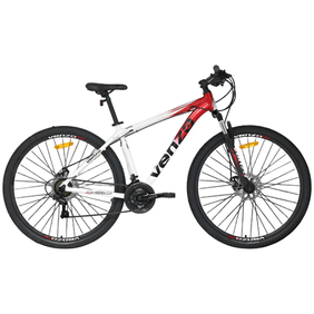 Bicicleta Venzo Ahead 2.1 blanca roja disc mec