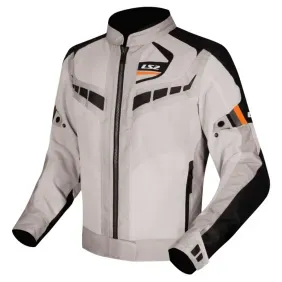 Campera Ls2 cordura garda air mujer negra gris