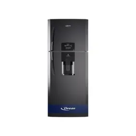 Heladera Drean vertical 373lts no frost cdispenser negra hdr380n12n