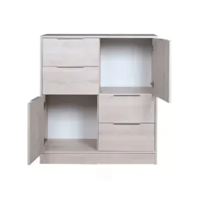 Comoda Ricchezze Murano 101X90X42 Hickory Blanco 35208289