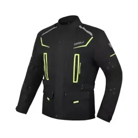 Campera Parka gp 23 cp 30 tilcara cordura cint desmontable y protecciones negfluo