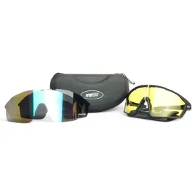 Gafa Ciclismo Sa-888 Sportace Negro Lente Verde C Estuche Fotocromatico
