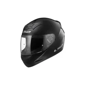 Casco Ls2 352 Rookie Solid Black Con Spoiler