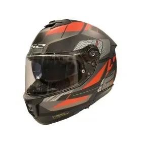 Casco Ls2 ff808 stream II road titanium verde rojo