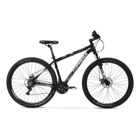Bicicleta MTB TOPMEGA Regal R29" Aluminio Negro Blanco Gris
