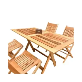 Juego De Patio Fc Mesa 150X80 6 Sillas Misioneritas MielEuca 578799804