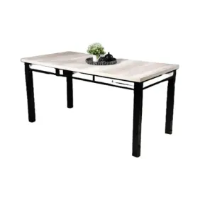 Juego De Comedor Donnet Mesa Grecia 160 6 Sillas Stylo Cuerotex Stone Jgo GreciaStylo S