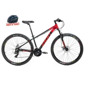 Bicicleta Mtb Zion Aspro Gr R29 L Gris Y Rojo