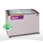 E0000018365-Freezer-Inelro-279-Litros-Plus-Gris-2-Canastos-Tapa-De-Vidrio-Plano-Inclinado-Fih-350-Pi