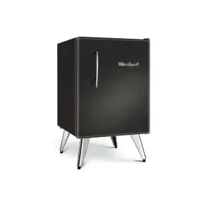 Heladera Whirlpool 76lts compacta retro negra wra09b3
