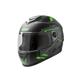 Casco Integral Hawk Rs1 F Alpha negro verde