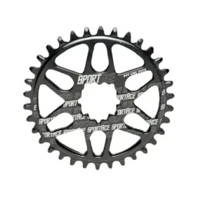 Monoplato Direct Mount PSram 34t Cnc 7075 Negro Sportace