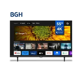 Smart TV BGH 55'' GoogleTV UHD 4K 3840x2160px b5523us6g