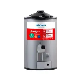 Termotanque Senorial family multigas 30lts apoyarcolgar conexinf y sup gris 330013