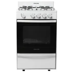 Cocina Volcan 55cm Multigas Sin Luz Autolimpiante Blanca 87644vm