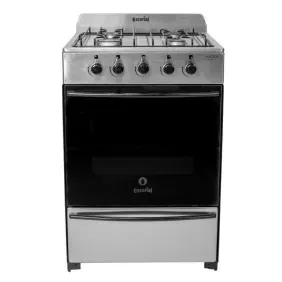 Cocina Escorial Master Classic 56cm 4 Hornallas Inox mascl56in