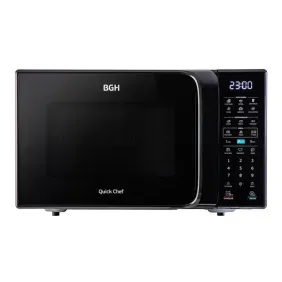 Microondas BGH Digital 800W 23Lts Grill Negro b223dn20