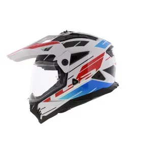 Casco LS2 MX702 Pionner 2 Namib Wh Bl Rd