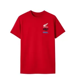Remera Honda Wing Ss Premiun Tee Hombre Roja