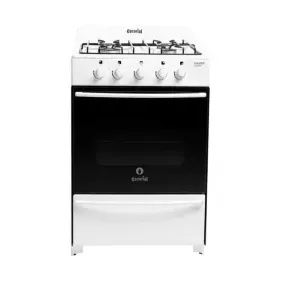 Cocina ESCORIAL Master Classic Gas Natural 56Cm Blanca 4 Hornallas MASCL56BN