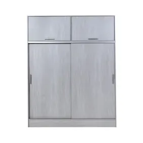 Placard RICCHEZZE Tana Piu Alti 2 Puertas Corredizas con Baulera Fresno Blanco 36365028