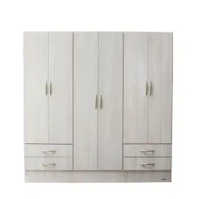 Placard PLATINUM Base 6 Puertas 4 Cajones con Correderas Gris Andino 91609