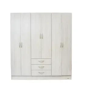 Placard PLATINUM Plus 6 Puertas 3 Cajones con Correderas Gris Andino 100609