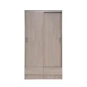 Placard PLATINUM Max 2 Puertas 2 Cajones con Correderas Gris Andino 63209