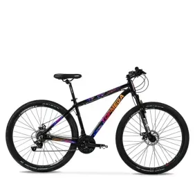 Bicicleta Mtb Topmega Regal Aluminio R29 21V Negro Fucsia Nar