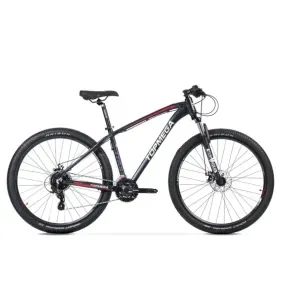 Bicicleta Mtb Topmega Thor R29 24V Aluminio Negro Blanco Naranja