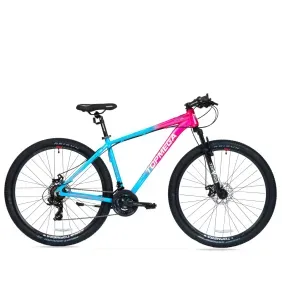 Bicicleta Mtb Topmega Sunshine R29 21Vel Alum Celeste Fucsia