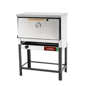 Horno Sol Real Pizzero 6 Moldes Acero Inox 607 Gevi