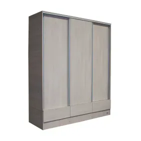 Placard PLATINUM Premium 3 Puertas Corredizas 3 Cajones Gris Andino 63509