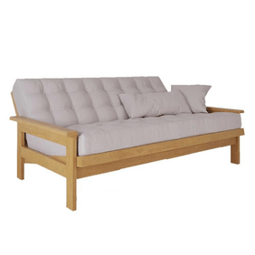 Futon Inmacol con Colchon Tela Castaño 4033