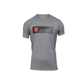 Remera Suzuki Logo Fade Charc Grey