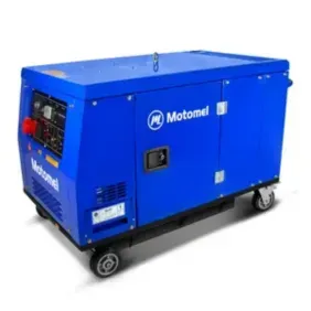 Generador Eléctrico Motomel 12000W Motor 4 Tiempos Con Arranque Eléctrico Celeste M12000D