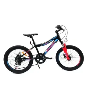 Bicicleta Infantil RALEIGH Rowdy R20" Negro Azul Naranja