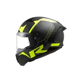 Casco Integral LS2 FF805 Thunder Racing Negro Amarillo Mate